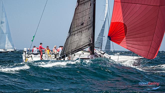 Bruce Taylor's RP40, Chutzpah. Bruce had to do this year's race to notch up 25 with his son. Will it be his last? - 2016 Rolex Sydney Hobart Yacht Race © Beth Morley - Sport Sailing Photography http://www.sportsailingphotography.com